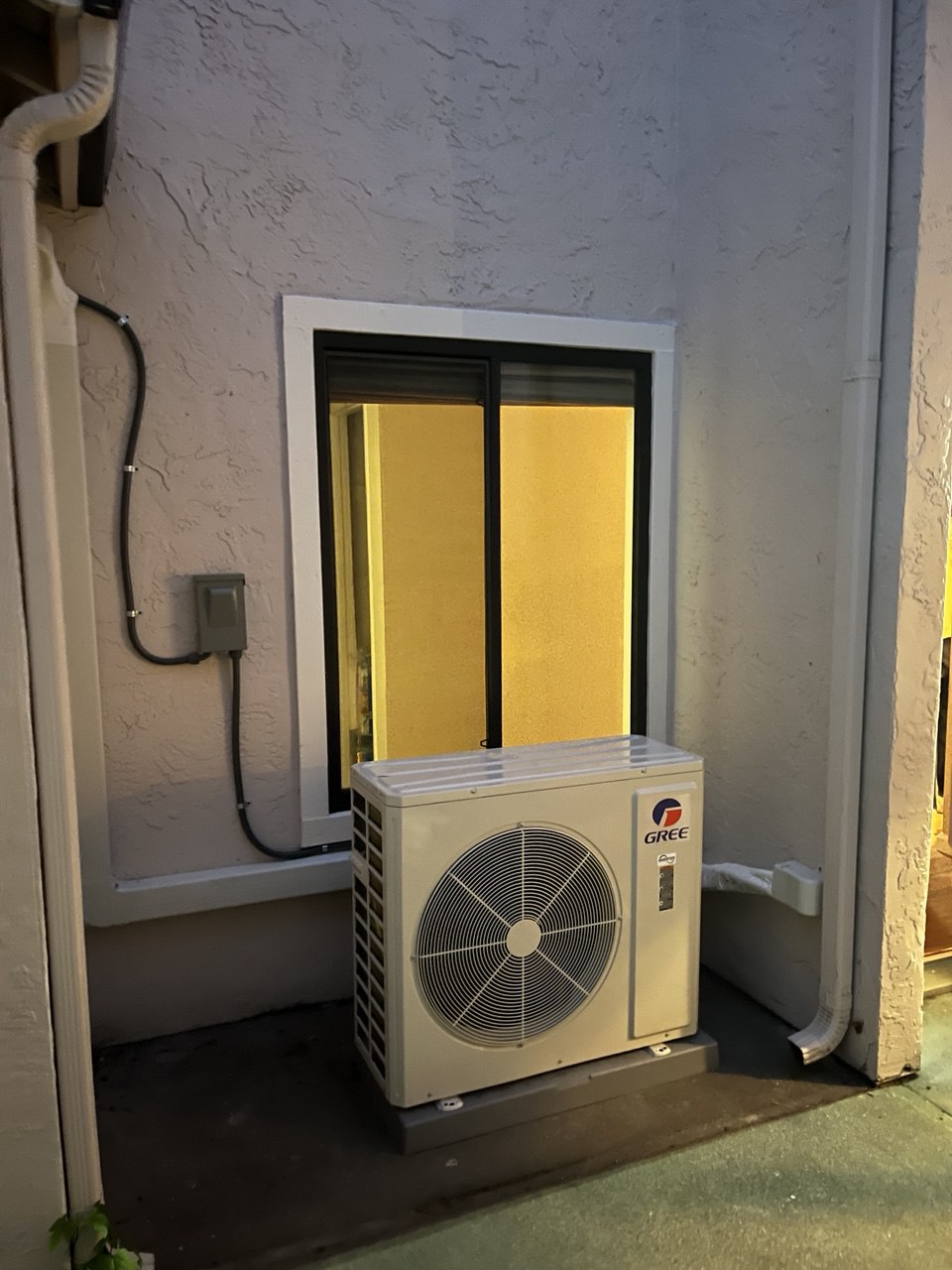 outer unit - split AC installation